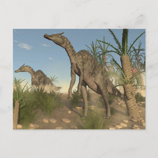 Saurolophus dinosaurs - 3D-rendering Vykort (Framsida)