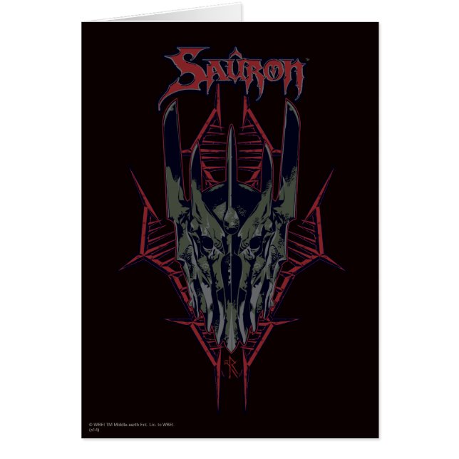 Sauron Icon Hälsningskort (Framsidan)