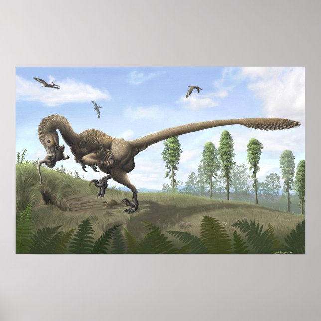 Saurornitholestes Skriv ut Poster (Framsidan)