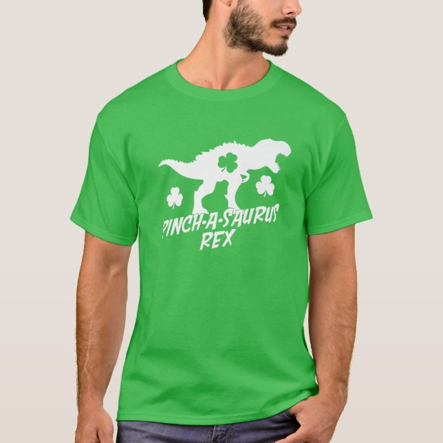 Saurus Rex St Pat Trex Day Dino St Patricks Day Le T Shirt (Framsida)