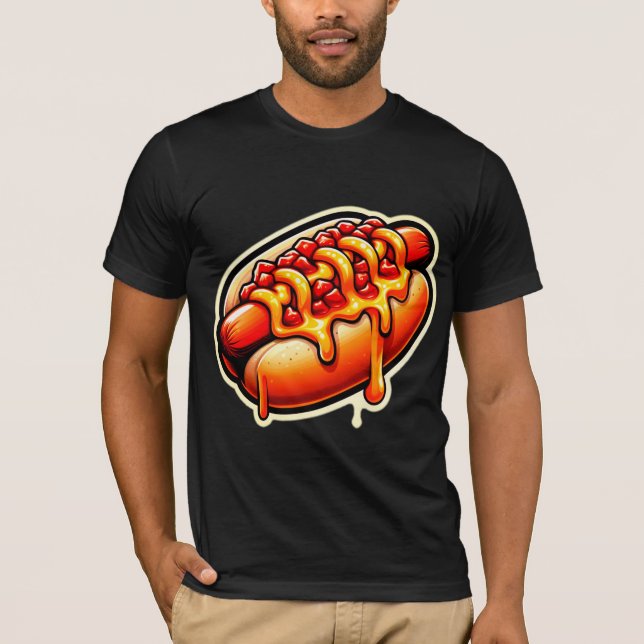 SAUSAGE-CHILI OST HETT HUND 6 T SHIRT (Framsida)