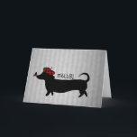 Sausage Dog Greeting Card Kort<br><div class="desc">For those who loves dogs:)</div>