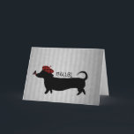 Sausage Dog Greeting Card Kort<br><div class="desc">For those who loves dogs:)</div>