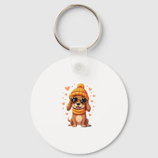 Sausage Hund Hjärta Doxie Tjej Alla Hjärtans Dag K Nyckelring