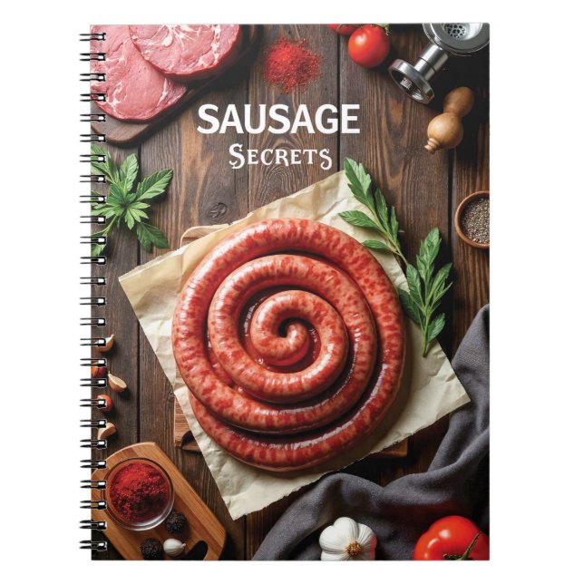 Sausage Making Recipes Anteckningsbok (Framsidan)