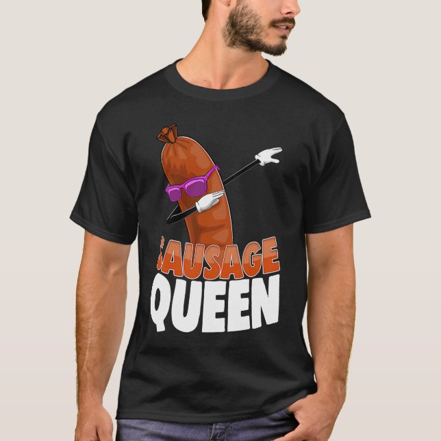 Sausage Queen Best Ever  Women Sausage Love Foodie T Shirt (Framsida)