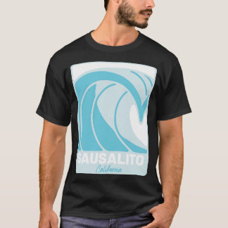 Sausalito Beach California Pacific Ocean CA Crashi T Shirt
