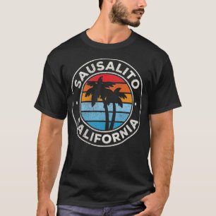 Sausalito California CA Vintage Graphic Retro 70s T Shirt