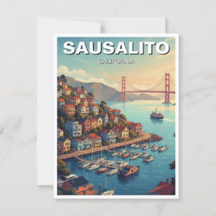 Sausalito California Vykort