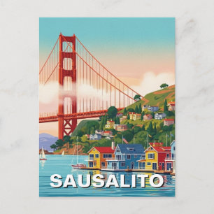 Sausalito Kalifornien Vykort