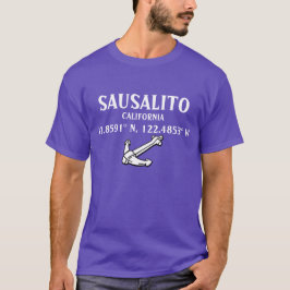 Sausalito Latitude & Longitud Shirt med ankare T Shirt