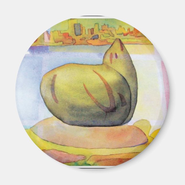 Sausalito Sea lejon Magnet (Framsidan)