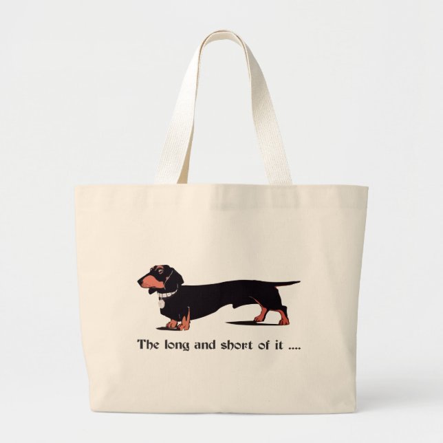 Sause Hund Dachshund Humor Hiking Anka Jumbo Tygkasse (Framsidan)