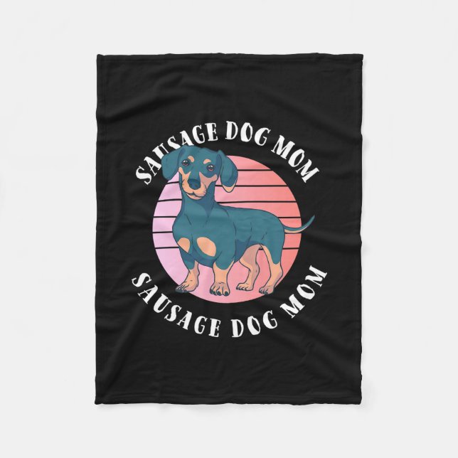 Sause Hund Mamma Fleecefilt (Framsidan)