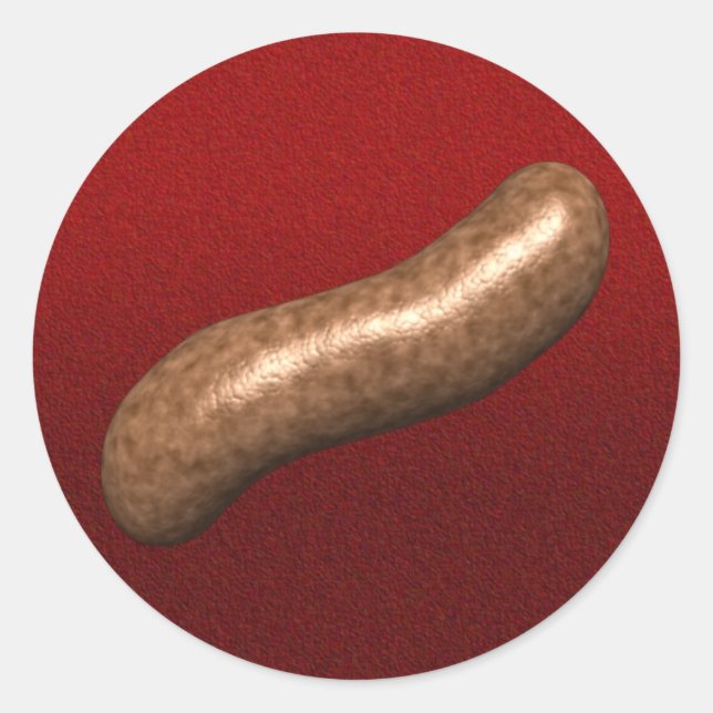 Sause Party Sticker Runt Klistermärke (Framsida)