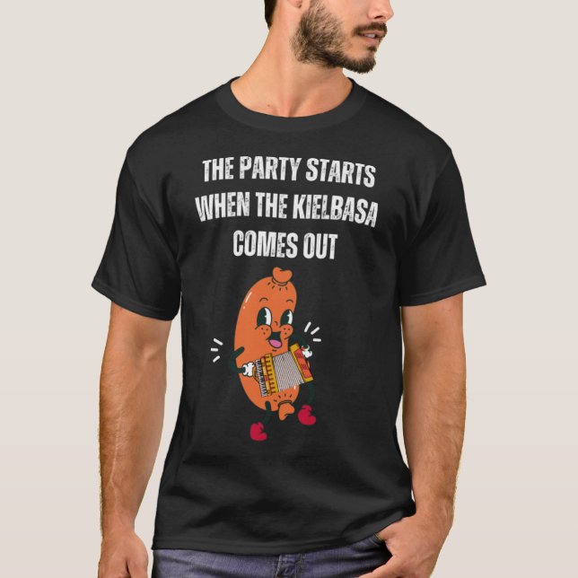 Sause Pun Kielbasa polska T Shirt (Framsida)