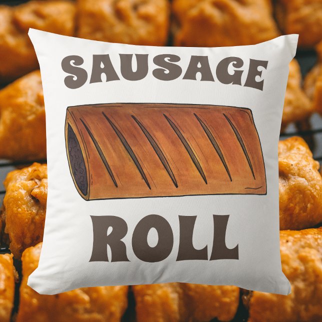 Sause Roll British Savory Pastry Snack Food UK Kudde (Sausage Roll Pillow)