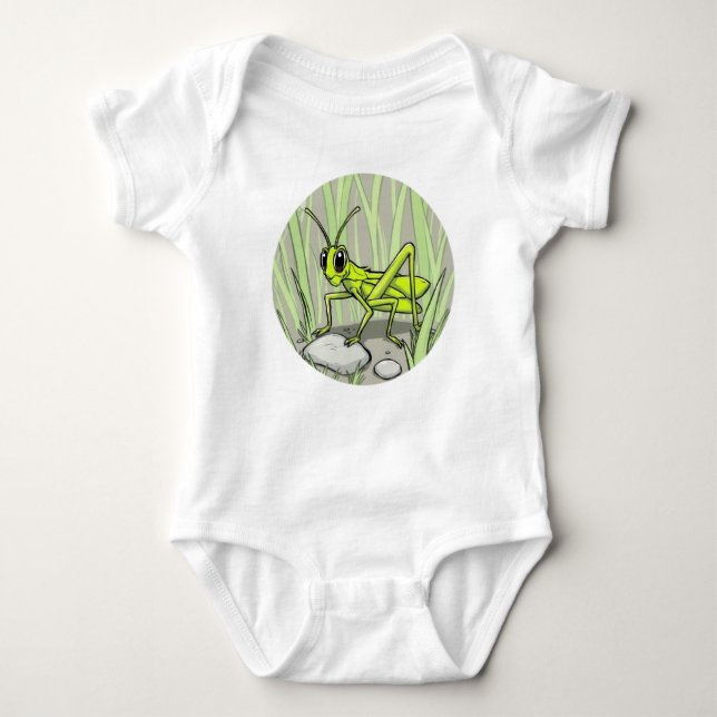 Sauterelle verte cartoon t shirt (Framsida)
