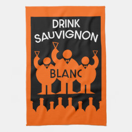 Sauvignon Blanc Vin Drinker Kökshandduk