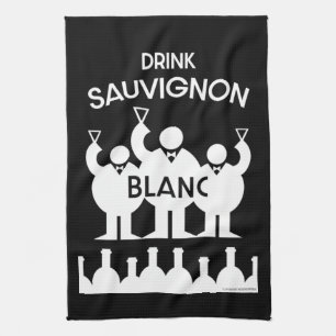 Sauvignon Blanc Vin Drinker Kökshandduk