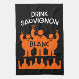 Sauvignon Blanc-vindrickare Kökshandduk