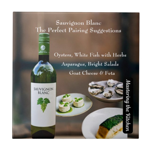Sauvignon Blanc Wine Pairing Guide Kakelplatta (Framsidan)