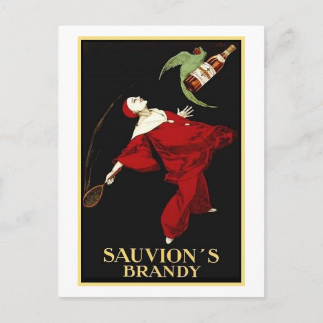 Sauvion's Brandy Vykort (Framsida)