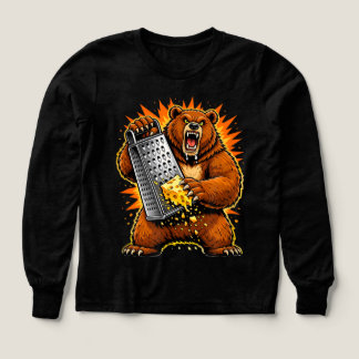 Savage Bear Grating Cheese | Funny Aggressive Anim T Shirt