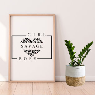 Savage Girl Chef Poster