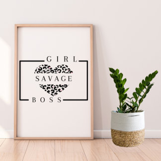 Savage Girl Chef Poster