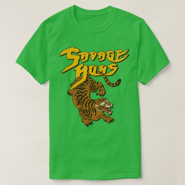 Savage jagar Warriors Movie T Shirt (Design framsida)
