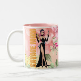 Savage Mamma Mugg - Badass Glam Mamma Gift med Blo