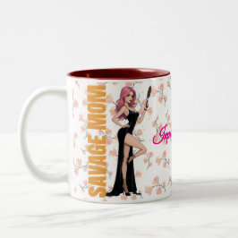 Savage Mamma Mugg - Glamous Sassy Mamma Gift med R