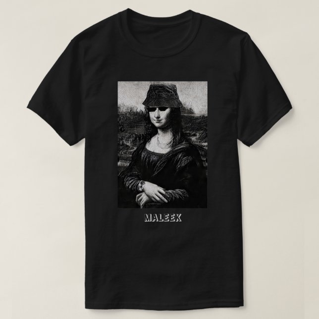 SAVAGE MONALISA (MALEEK) T-Shirt (Design framsida)