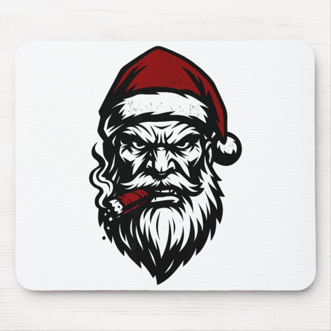 Savage Santa Claus Smoking Cigar Christmas  Musmatta (Framsidan)