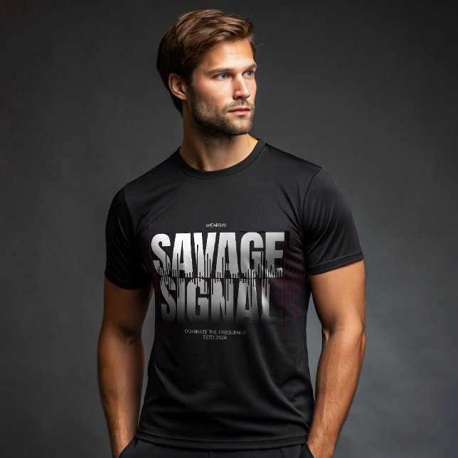 Savage Signal Alpha Frequency T-Shirt (Skapare uppladdad)