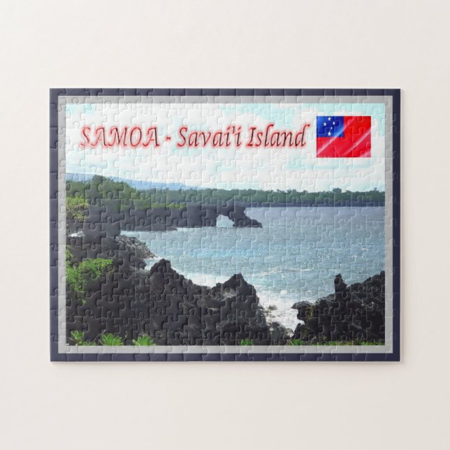 Savai'i Island - Kusten - Samoa - Pussel (Horisontell)