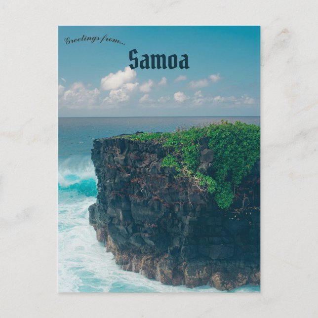  Savai'i Samoa Vykort (Framsida)
