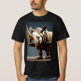 ’Savanna Majesty: Horned Rhino’ T Shirt