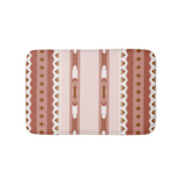 Savanna Mocha Modern Afrikansk Geometrisk Badrumsmatta
