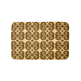 Savanna Mocha Modern Afrikansk Geometrisk Badrumsmatta