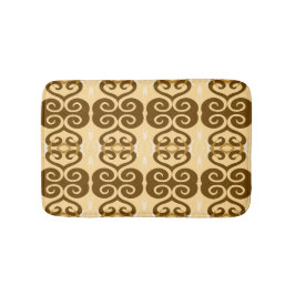 Savanna Mocha Modern Afrikansk Geometrisk Badrumsmatta