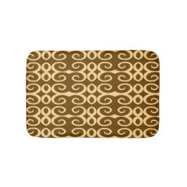 Savanna Mocha Modern Afrikansk Geometrisk Badrumsmatta