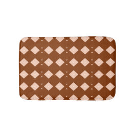Savanna Mocha Modern Afrikansk Geometrisk Badrumsmatta