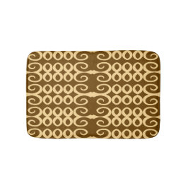 Savanna Mocha Modern Afrikansk Geometrisk Badrumsmatta