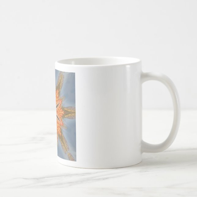 Savanna Star Bloom - en djärv afrikansk utskrift Kaffemugg (Höger)