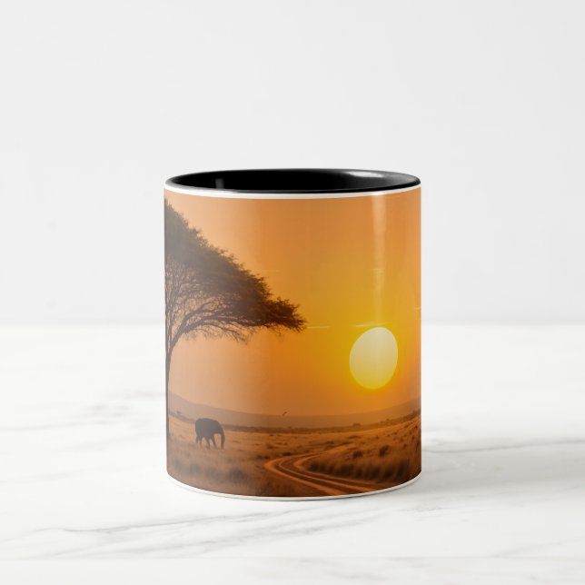 Savanna Sunset Mug Två-Tonad Mugg (Center)