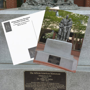 Savannah Afroamerikanska Monument Fotografera Vykort