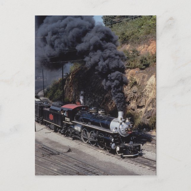 Savannah and Atlanta Railway, 4-6-2, No. 750, Ashe Vykort (Framsida)