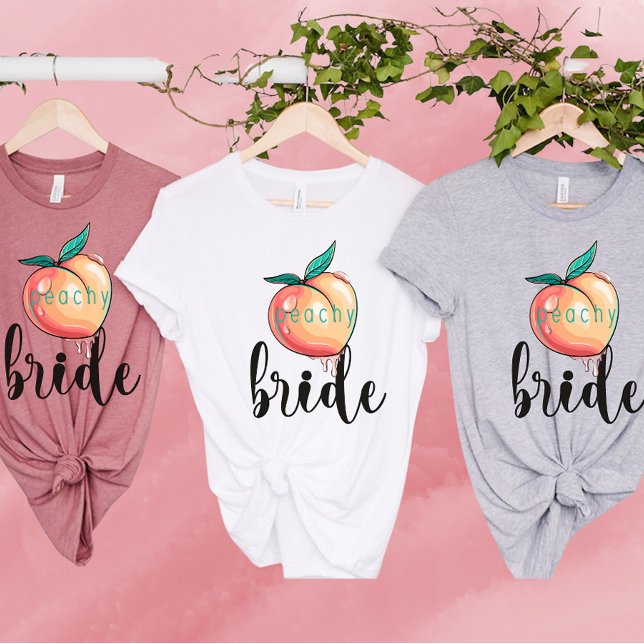Savannah Bachelorette-Brudens sida-Peachy Bride T Shirt (Skapare uppladdad)